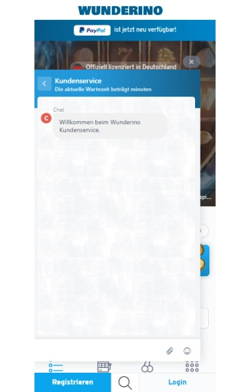 Wunderino Casino Support